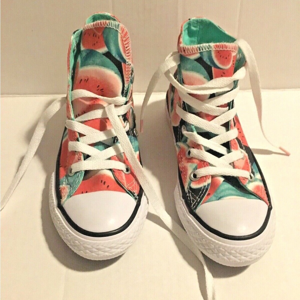 Converse All Star Chuck Taylor All Star Hi top Watermelon sneakers Junior 13 NEW